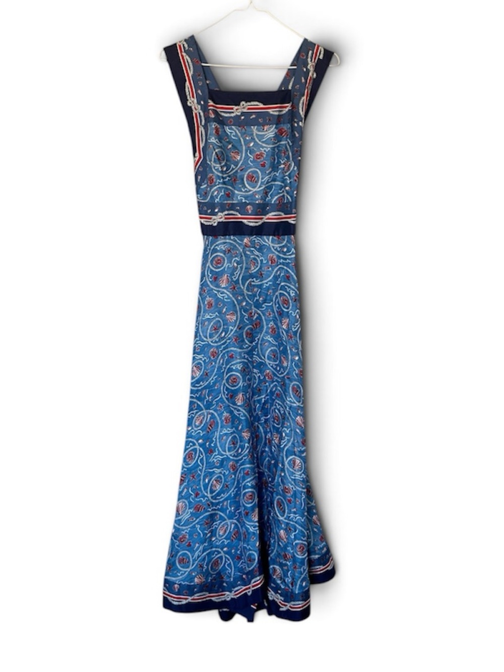 Doen Liberty Solent Shores Nautical Shell Print Midi Dress